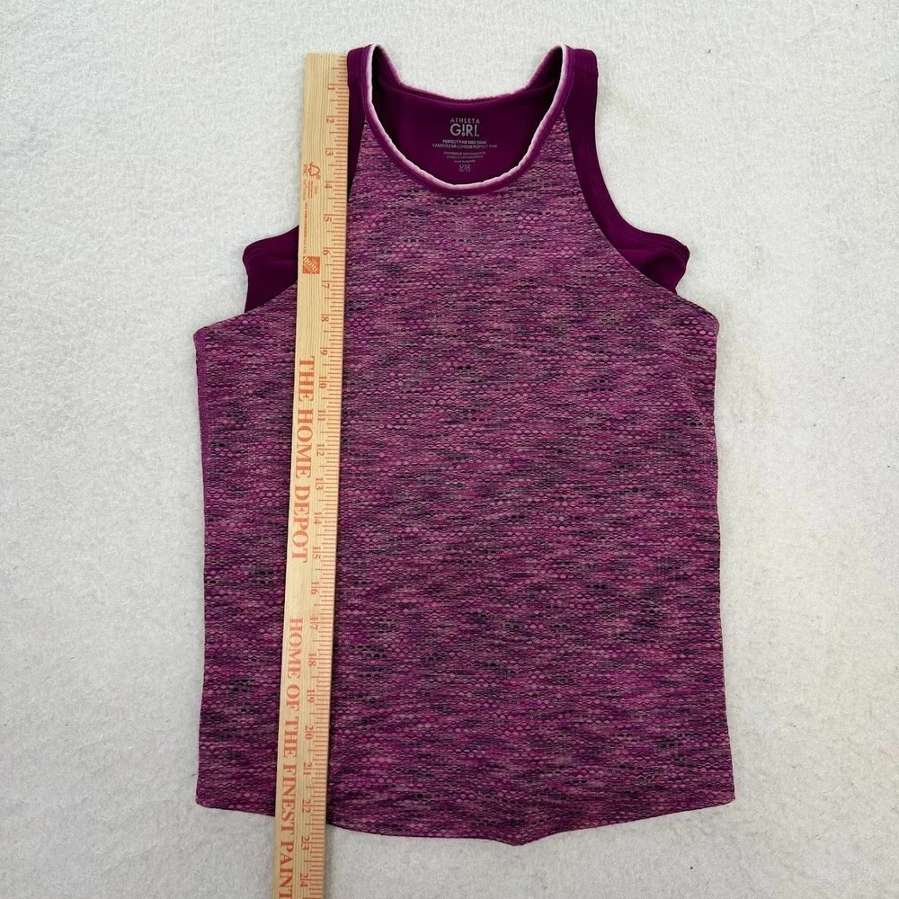 Athleta Girl Purple Perfect Pair Midi Tank Size Large